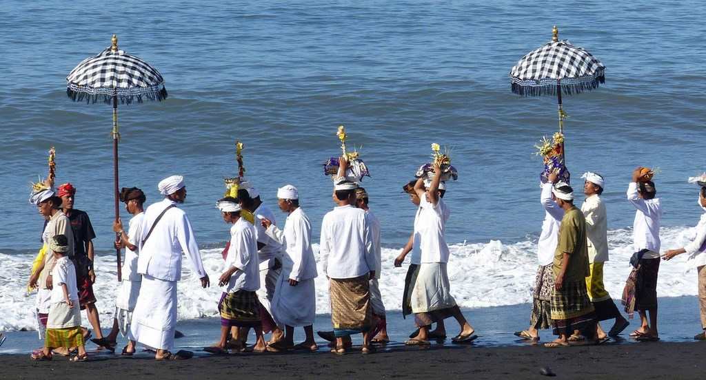 Fête traditionnellehindouiste à Bali, Indonésie