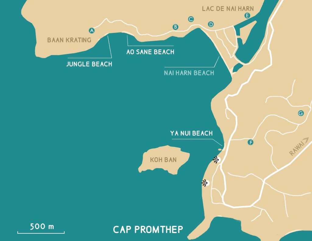 CARTE DE NAI HARN A PHUKET