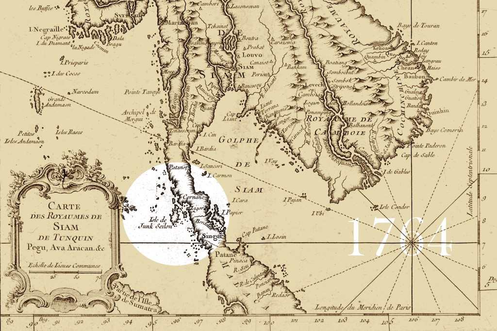 Carte de Phuket en 1764