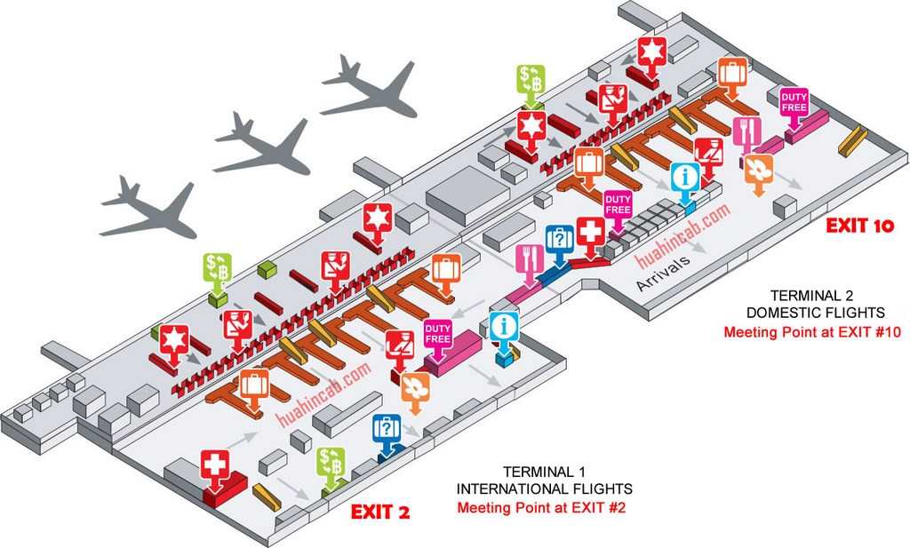 don-muang-aéroport-plan