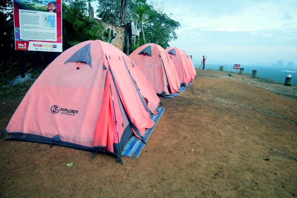 faire du camping en thailande phang nga samet nangshe
