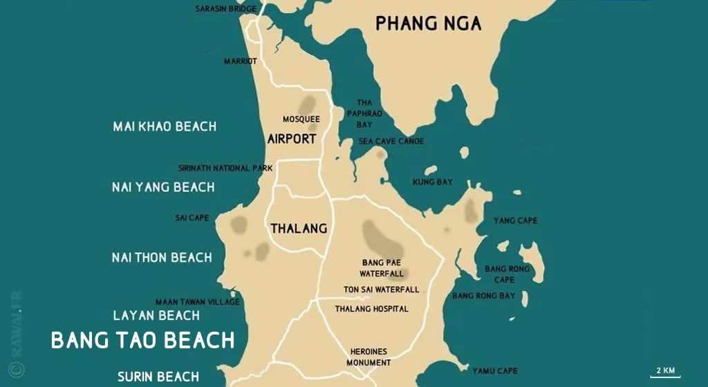 Où se trouve Bang Tao beach