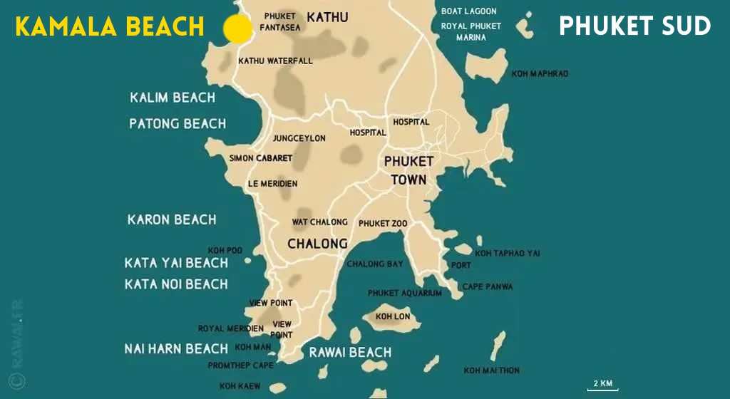 Où se trouve Kamala beach