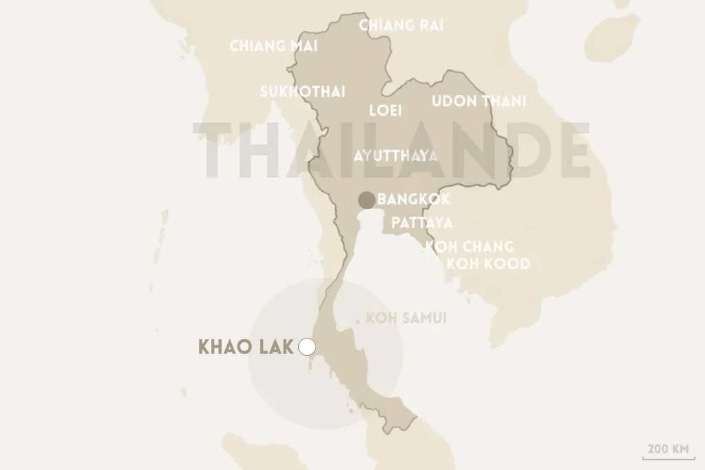 OU SE TROUVE KHAO LAK EN THAILANDE