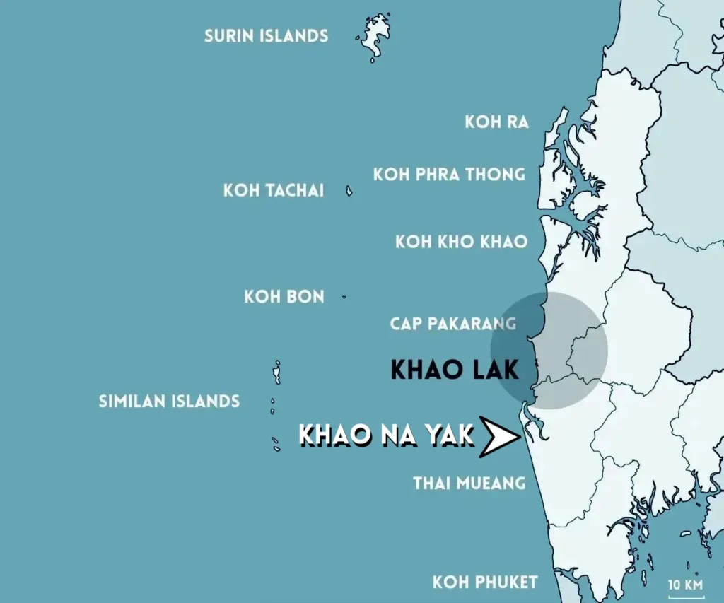 OU SE TROUVE KHAO NA YAK