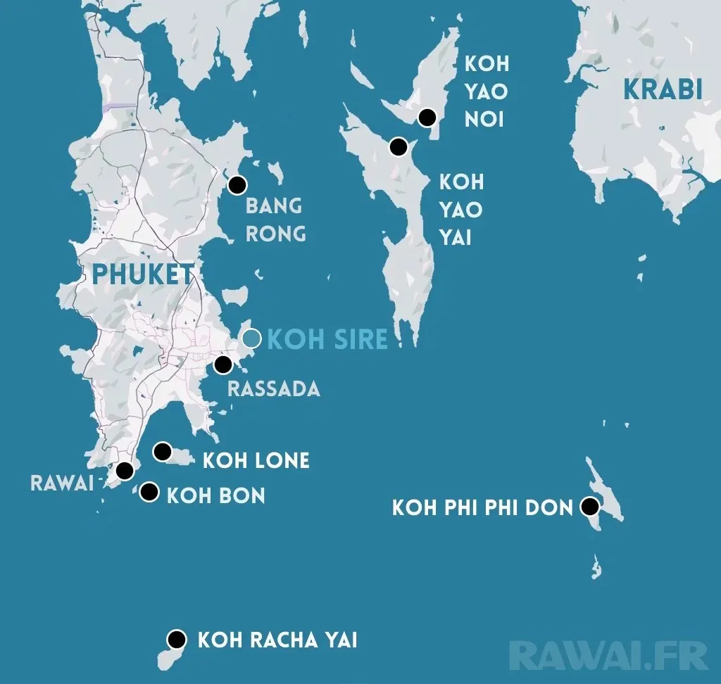 ou se trouve ko sirey a phuket