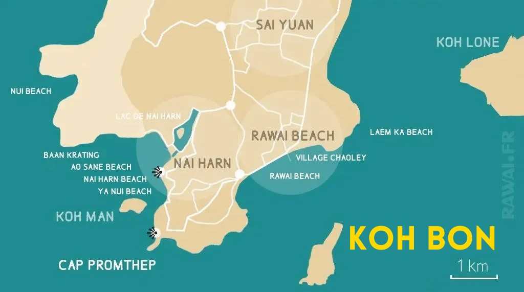 Où se trouve Koh Bon à Phuket