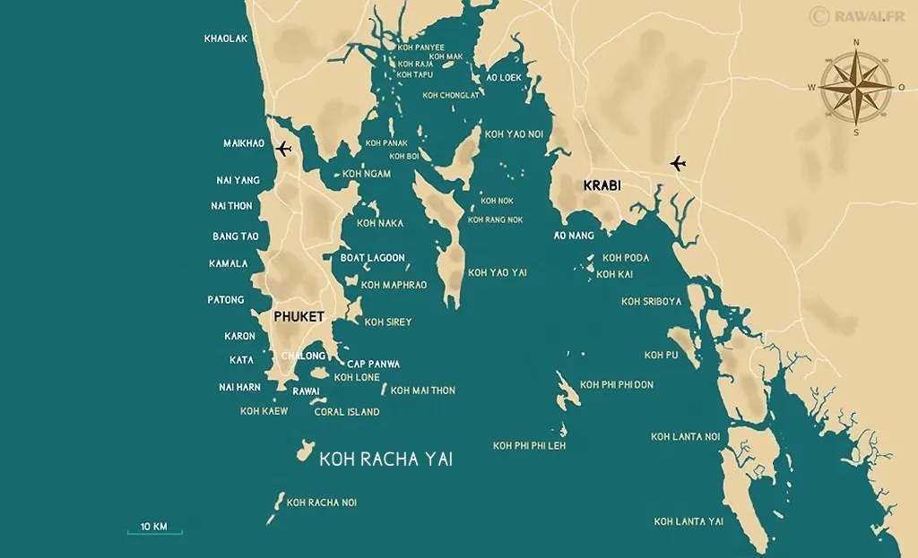 Où se trouve Koh Racha à Phuket