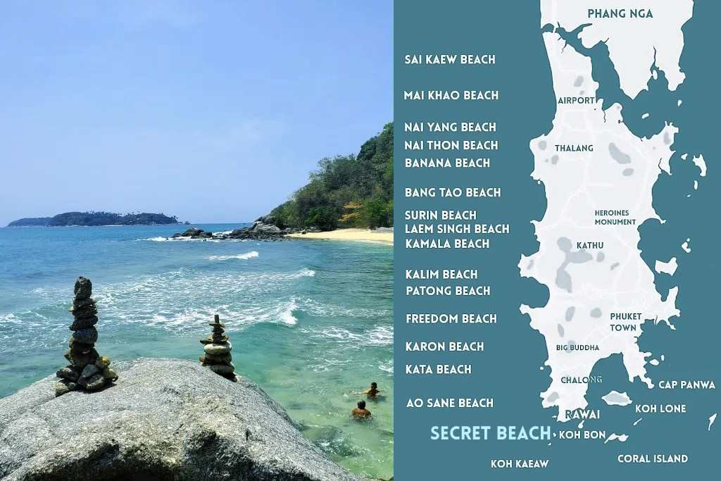 ou se trouve secret beach a rawai