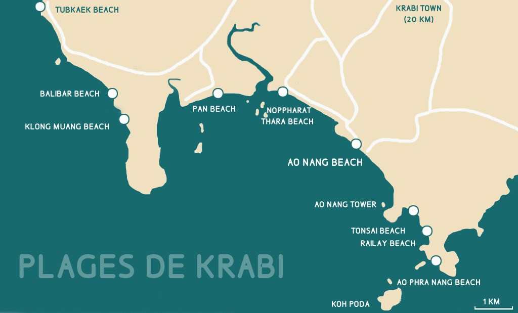 quelques plages de Krabi