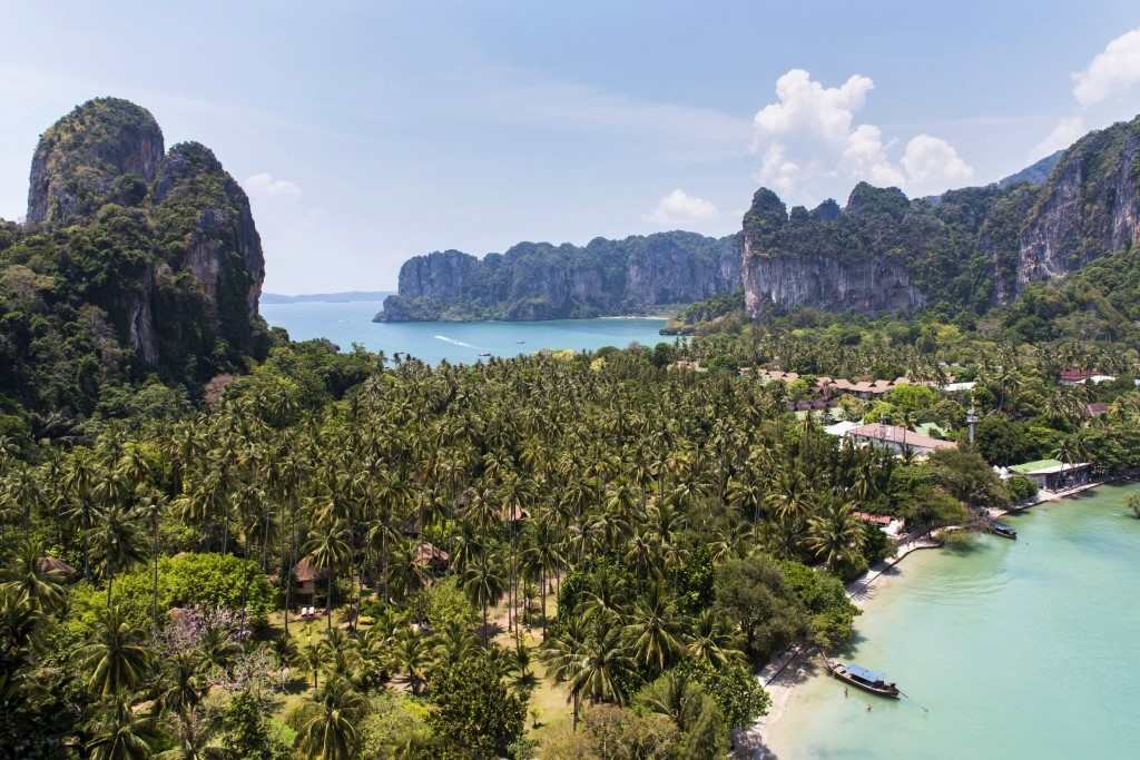 Railay en province de Krabi, Thaïlande