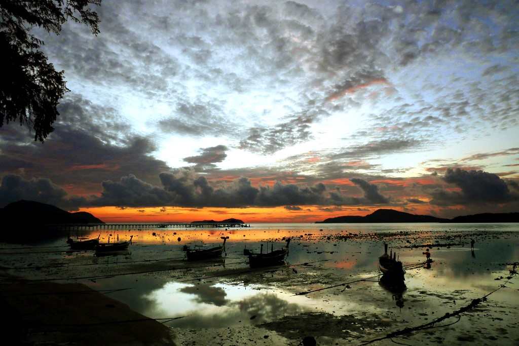 rawai beach sunset