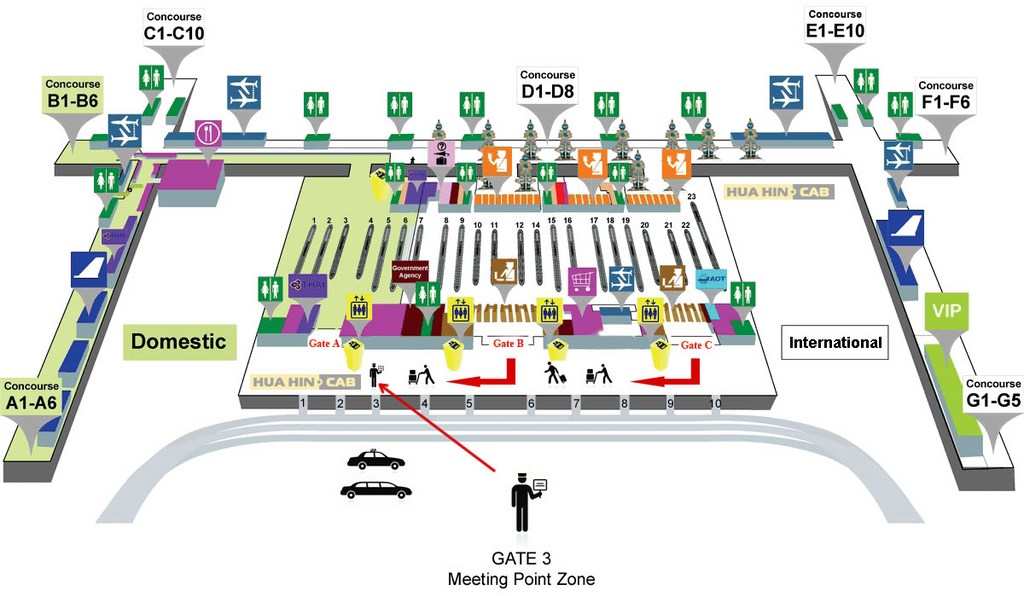 surnabhumi-aéroport-plan