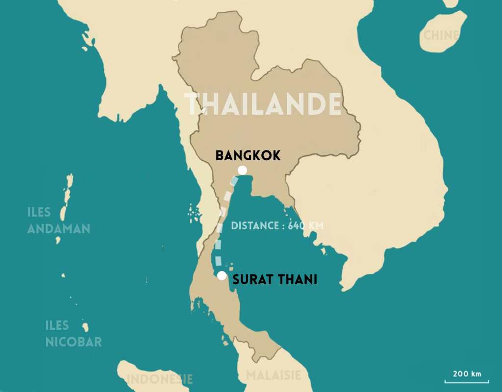 TRAJET BANGKOK SURAT THANI