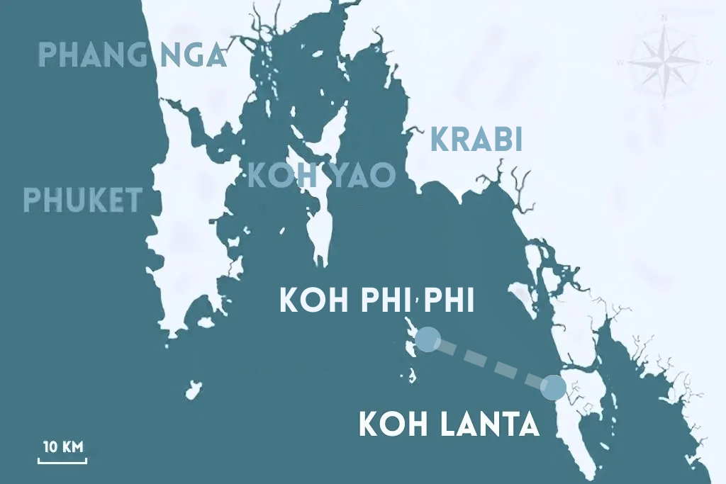 TRAJET DE KOH LANTA A KOH PHI PHI ANDAMAN SEA