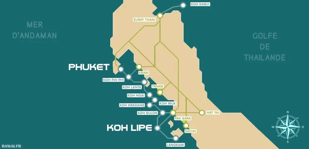 TRAJET DE PHUKET A KOH LIPE