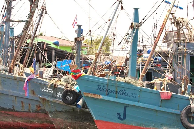 Le port de Ranong en Thaïlande