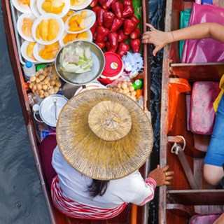 les marchés flottants de Bangkok