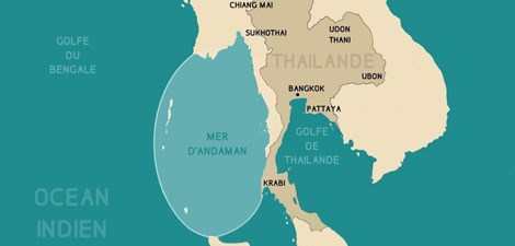 où se trouve la mer d'Andaman